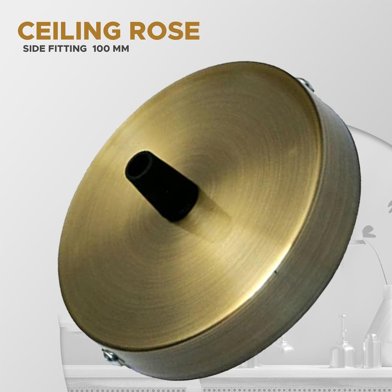LEDSone Metal Ceiling Rose for Ceiling Hanging Bracket Complete Fitting