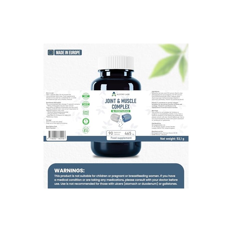 Joint & Muscle Complex | Boswellia, Devil's Claw & Pea