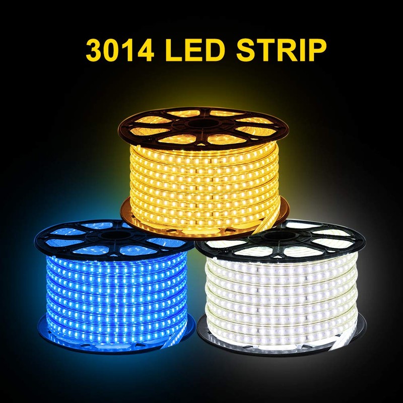 HEGEHE SMD 3014 LED Strip Light with Switch Power Cord,