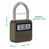 Metal Time Padlock - Multi-Function Timer Lock 99 Hours Max