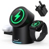 CylinTrick R 3-in-1 Wireless Charging Station-Black-UK Plugsocket standard: UK, color: