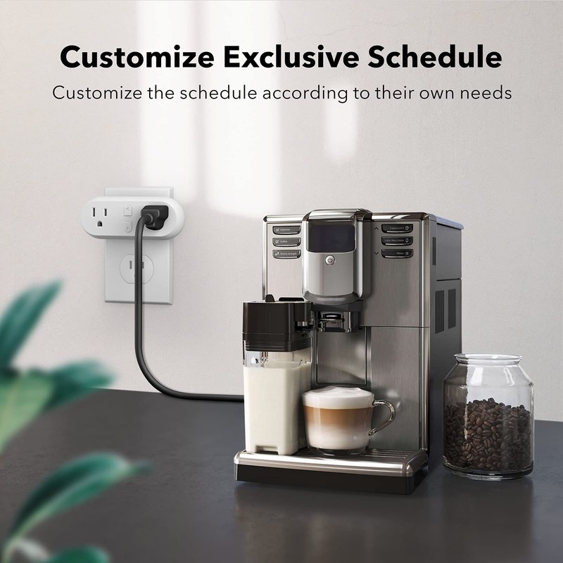 HBN Smart Plug 15A, WiFi Outlet Extender Dual Socket Plugs