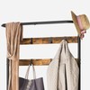 YATINEY Hall Tree, Coat Rack with Shoe Bench, 4-in-1 Entryway