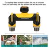 ZaakWang Hose Splitter, 2-Way Outdoor Faucet Splitter and Garden Hose