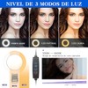 Luz de Anillo LED para selfie, Aro de luz Ajustable