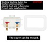 (1 Pack) Lidertik Washing Machine Outlet Box PEX-B with Center