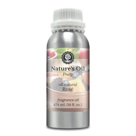 Nature's Oil All Natural Rosé Fragrance Oil, 16oz, 100% Natural, Phthalate, Paraben, SLS + SLES Free, 100% Vegan, Cruelty Free