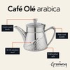Cafe Olé AHT-048 Tea Pot, Stainless Steel, Silver