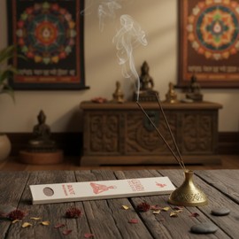 GURU SHOP Chakra Incense, Nag Champa Incense Sticks, Root, 22 x 4.5 x 1 cm