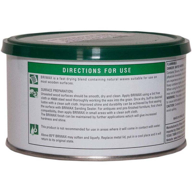 Briwax Darkbrown Brown Dark Furniture Wax, Cleans, Stains, and Polishes