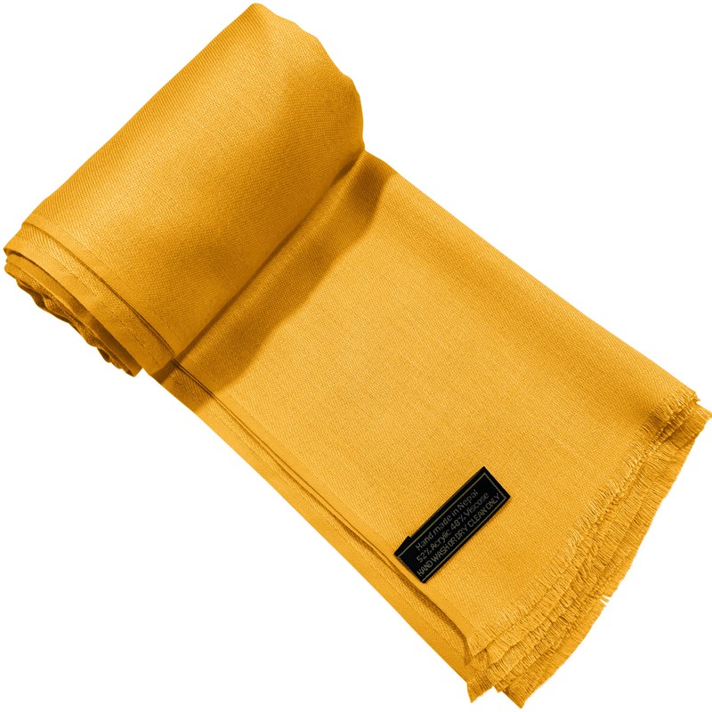 CJ Apparel Women's Plain Design Pashmina Scarf, Princeton Orange, Unit