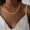 Coshilta Gold Necklace for Women，14K Dainty Gold Chunky Necklace Non