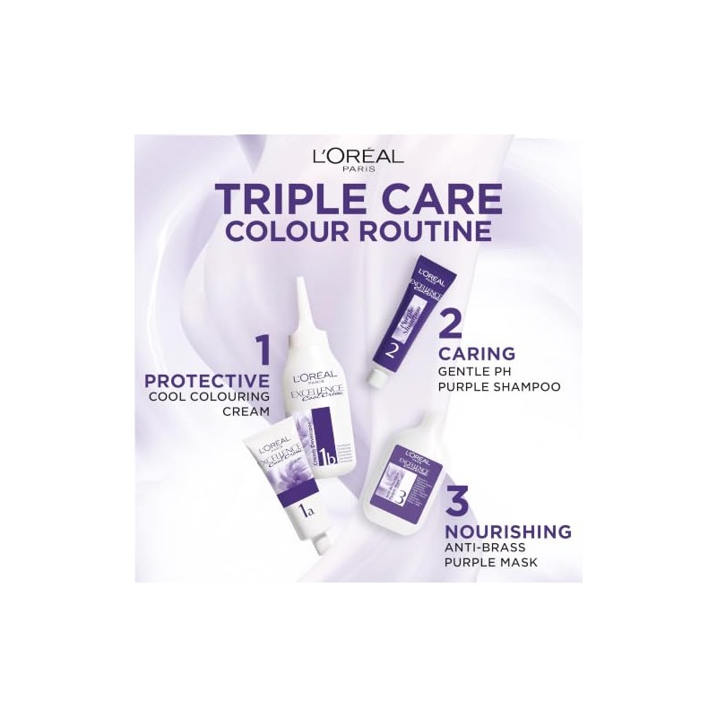 L'Oréal Paris Excellence Crème Permanent Hair Color, Ash Light Brown