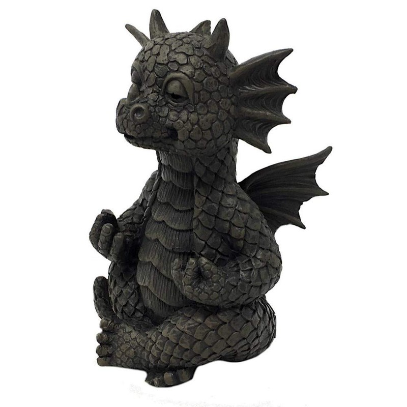 MystiCalls - Garden Dragon Figurine - Yoga Model Small -