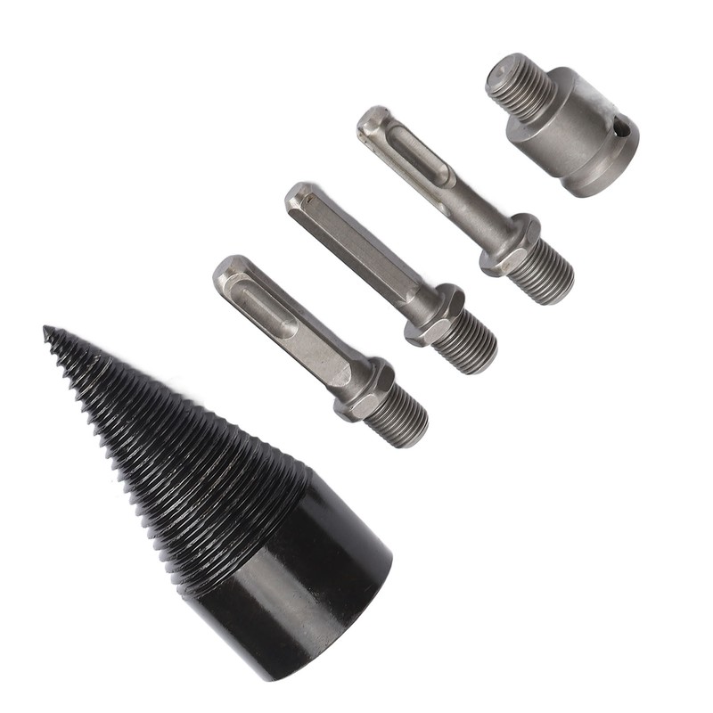 5Pcs Firewood Log Splitter Drill Bit Steel Wood Splitting Logs
