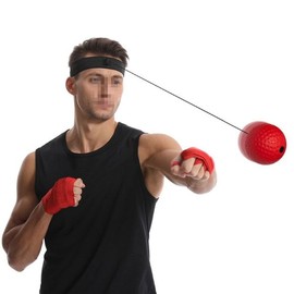 Bean heart red bean heart Sports boxing head ball punching ball speedball boxing practice / 스포츠 복싱 머리 공 펀칭볼 스피드볼 복싱연습