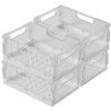 Rosenstein & Söhne Stacking Box: Set of 4 Foldable Fridge