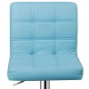 SEGAWE Blue Square PU Leather Adjustable Bar Stools Counter Height