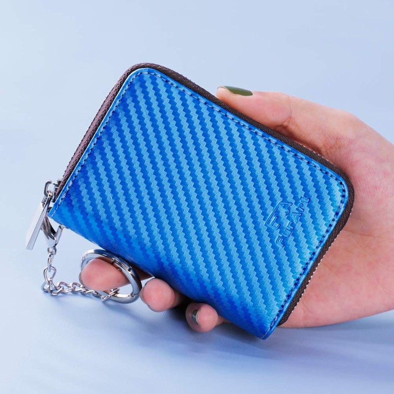 FurArt Credit Card Wallet, Zipper Card Cases Holder for Men
