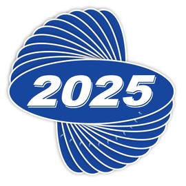 Versa-Tags Versa Tags 2025 Oval Model Year Car Dealer Window Stickers Proudly Made in The USA Versa Oval Model Windshield Year Stickers are Red and White in Color Come Twelve (12) to A Pack