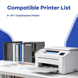 RumbaRex SP01 SP-1 Sublimation Ink Cartridge 4-Pack SP01BKS SP01CS SP01MS SP01YS Replacement for Brother SP01 SP1 Sublimation Ink Cartridge for Thermo Sublimation SP-1 Printer Ink