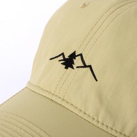 HeyCaps Men’s Quick-Dry Baseball Cap – Vintage Mountain Embroidery, Waterproof Breathable Outdoor Sun Protection Hat, Adjustable Sports Cap Khaki