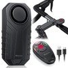 WSDCAM Upgraded Bike Alarm with Remote - 113dB Loud Anti-Theft