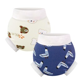 EZ Moms 2 Packs Baby Swim Diaper Reusable Soft and Silky Swimming Diaper Washable Toddler Swim Diaper Boys 2T Swimmers Diapers Reusable Swim Diaper 2T Reusable Swim Diaper 18-24 Months Water Diapers