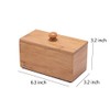 Sizikato Bamboo Wood Sugar Packet Holder Tea Bag Holder with