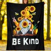 Ivarunner Sunflower Gnome Blanket - Christmas Birthday Gnome Gifts for