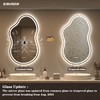 SMIROR Irregular Led Bathroom Mirror 20x 32 inch, Cloud Lighted