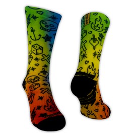 Jungle Socks Elite Series - High Performance Running Socks, Breathable, Compressive and Reinforced, calipo