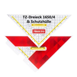 GEOtec "Tz-Dreieck" Set Square Plexiglass , 250 MM, Clear