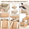 PETSFIT Puppy Car Seat, Cat Car Seat, Soft Foam Dog