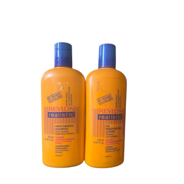 Revlon Realistic Moisturizing Shampoo And Oil Moisturizing Lotion 8.45 oz