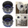 1 Pair NAB Hub Adapters Polished Aluminum Alloy Universal Loading