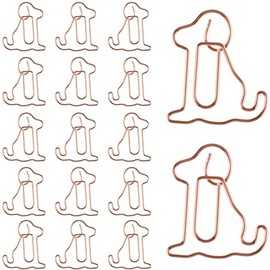 25Pcs Dog Shaped Paper Clips Cute Animal Bookmarks Animal Shaped Cute Paperclip for Office School Supplies Bookmark Office School Party Notebook, Bookmarks, Office Supplies