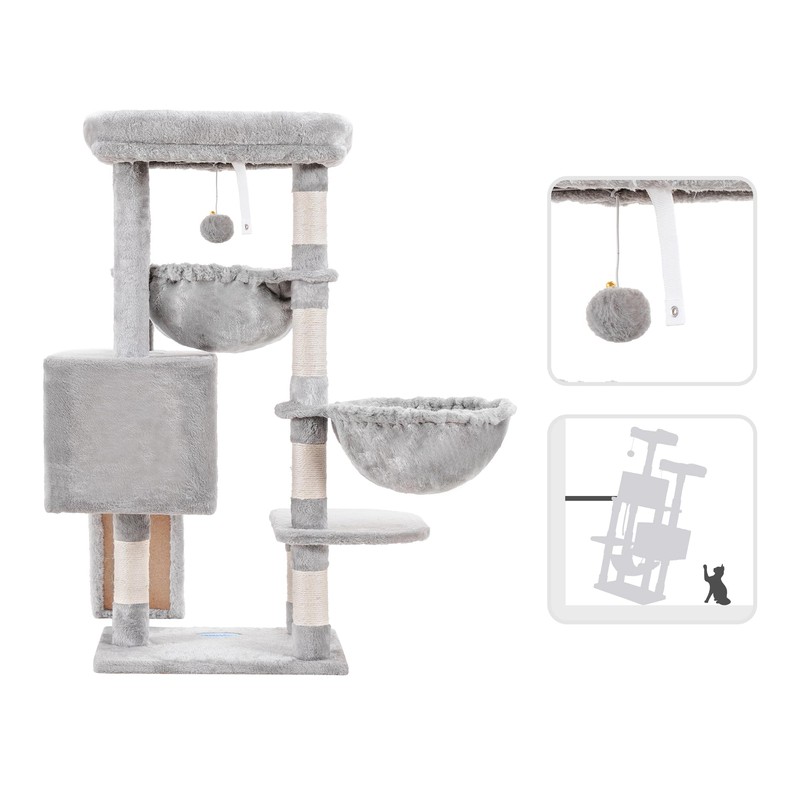 Hey-brother Cat Tree, Cat Tower for Indoor Cats, Cat House