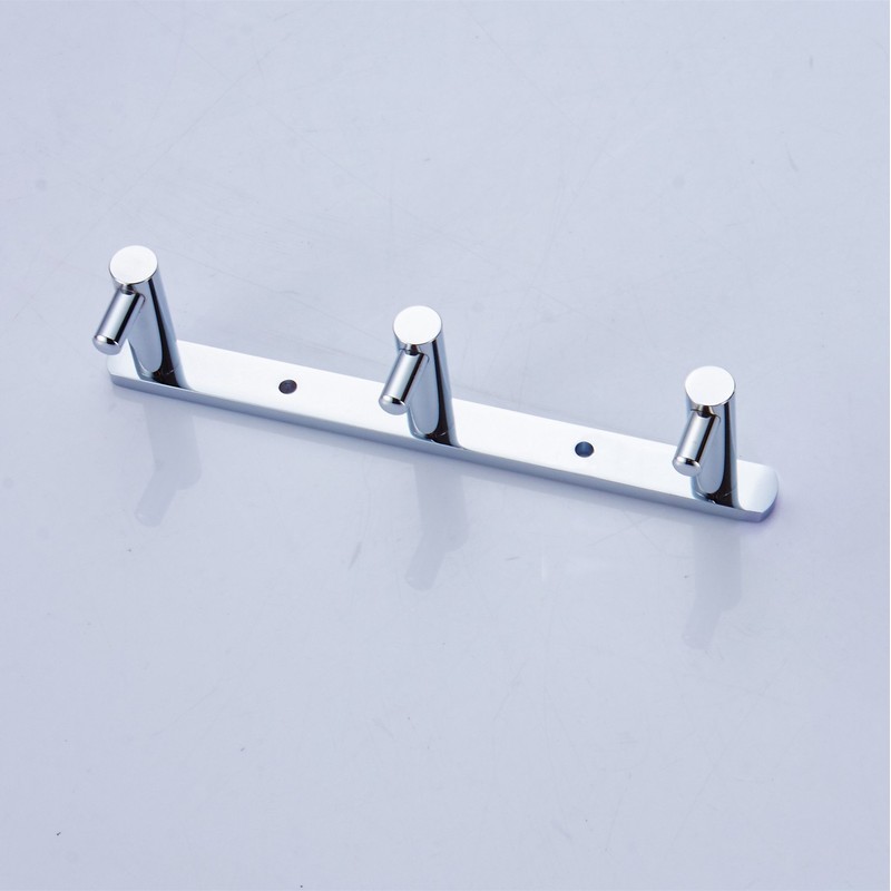 Aothpher Brass Bathroom Towel Hook Rail/Rack with 3 Hangers Wall