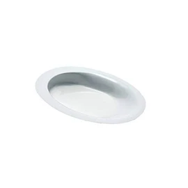 Performance Health Manoy Contoured Plates, Large, High Walled Plate, Scoop Dish with Raised Walls for Users to Scoop Foods onto Utensils, Melamine Plate for Users with Limited Motor Function