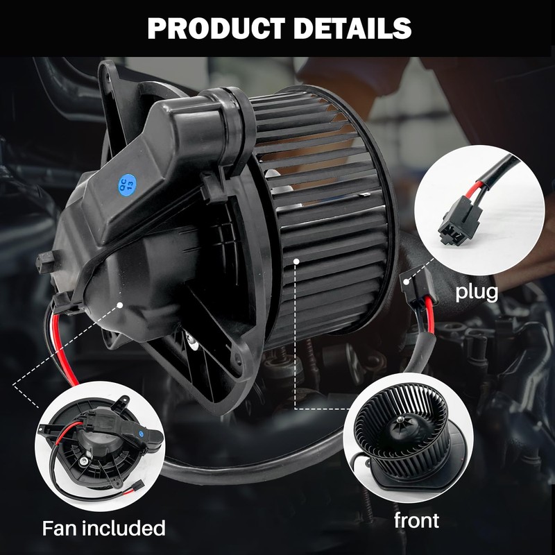 Aspligo 700168 AC Heater Blower Motor Fan Assembly Fit for