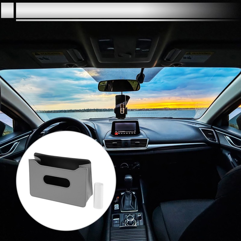 RATCHROLL 1 Set Universal Car Trash Can Hanging 7.9" Length