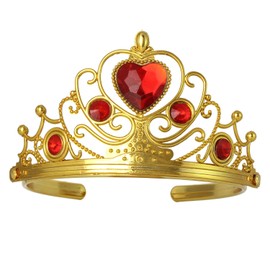 XiangGuanQianYing - Juego de coronas de princesa para niñas pequeñas, tiaras de plástico doradas, para fiestas, para niños, paquete de 10, Mediano, Plástico