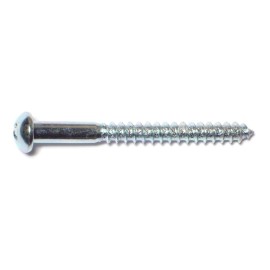 Unbranded #10 x 2" Zinc Plated Steel Phillips Round Head Wood Screws (32 pcs.)