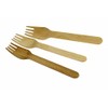 drinkstuff YCX-001 Biodegradable Tableware: Wooden Forks Pk 100, Beige, 1