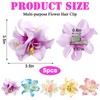 5 Pcs Hawaiian Flower Hair Clips for Women Girls 3.5