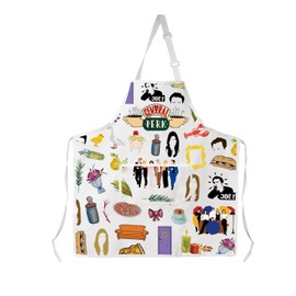 CMNIM Central P-rk Merchandise Apron Friends TV Show Character Kitchen Apron Luke Diner Merch for Fans Chef Baker Apron (Central P-rk Apron)