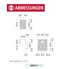 Gedotec Window Hooks White | Hanging Hooks Made of Steel