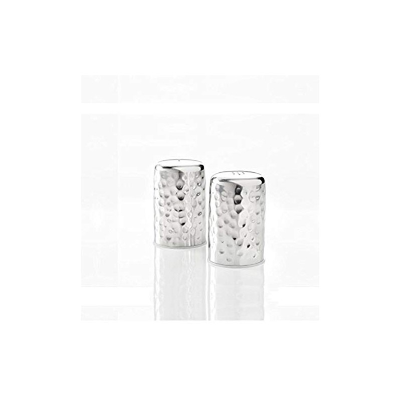 American Metalcraft HMSP2 Stainless Steel Salt and Pepper Shakers, Hammered