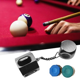 Pool Cue Chalk Holder | Billiard Cue Tip Pricker | Aluminum Repair Tool for Daily Practice, Professional Players, and Competition